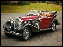 1937 Rok, Klasyk, Kabriolet, Mercedes, Auto