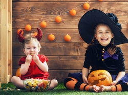 Dynie, Dziewczynki, Dzieci, Halloween, Kostiumy