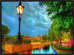 Francja, Latarnia, Zamek, Disneyland