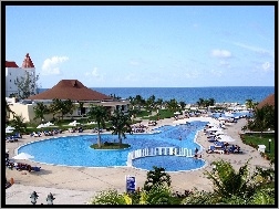 Jamajka, Basen, Hotel, Ocean