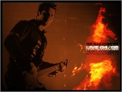 gitara, Rammstein, ogień