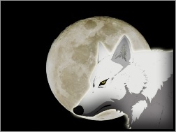 Wolfs Rain, wilk, księżyc