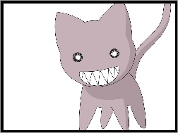 zęby, kot, Azumanga Daioh, oczy