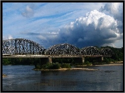 Chmury, Toruń, Most, Rzeka